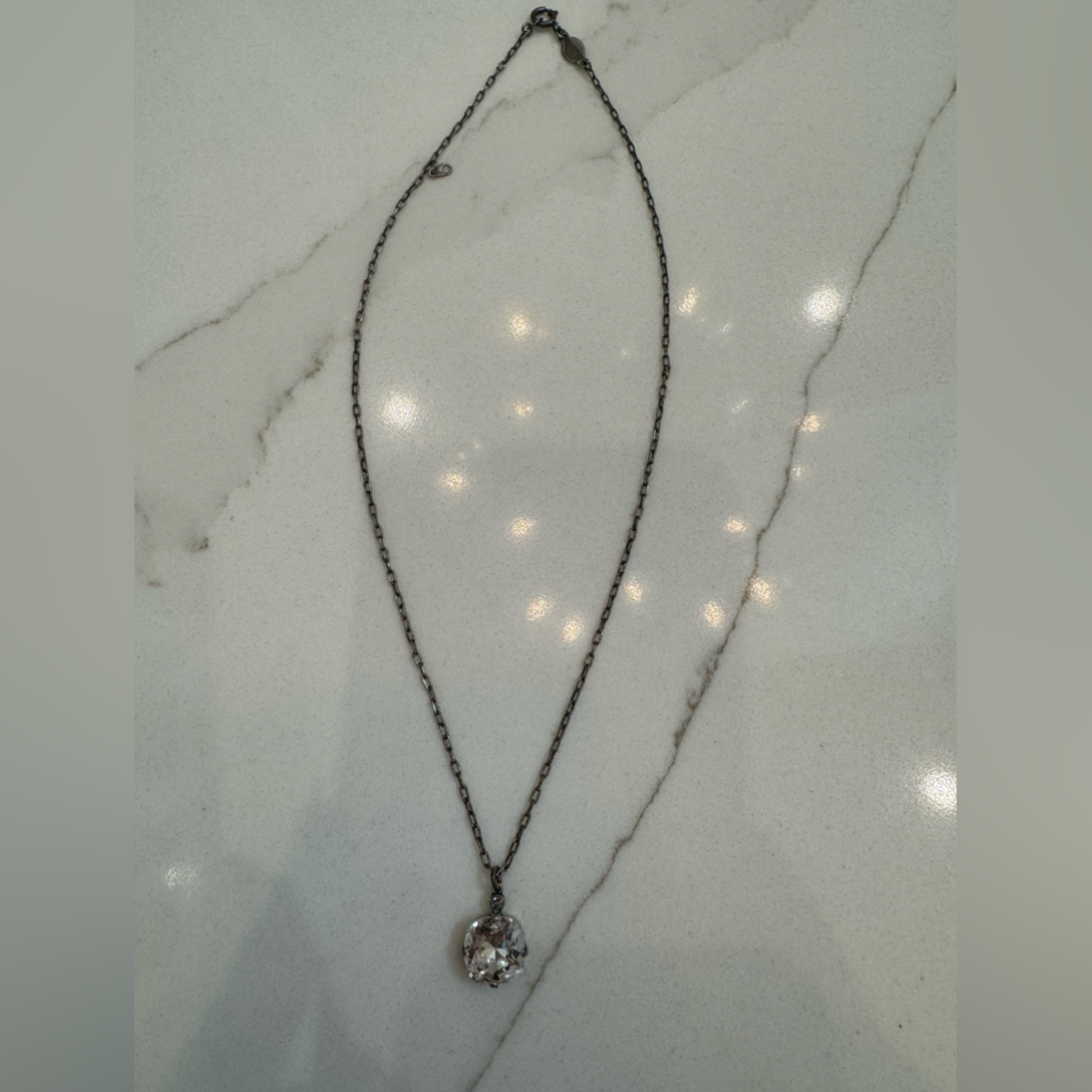 Catherine Popesco Vintage Silver Necklace 40$